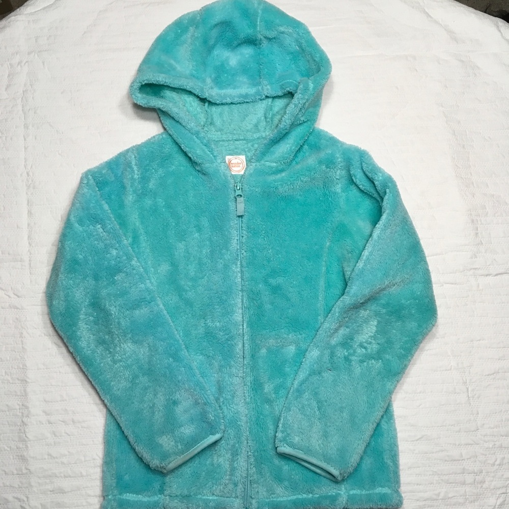 M 7/8 Fleece Hoodie Jacket Full Zip